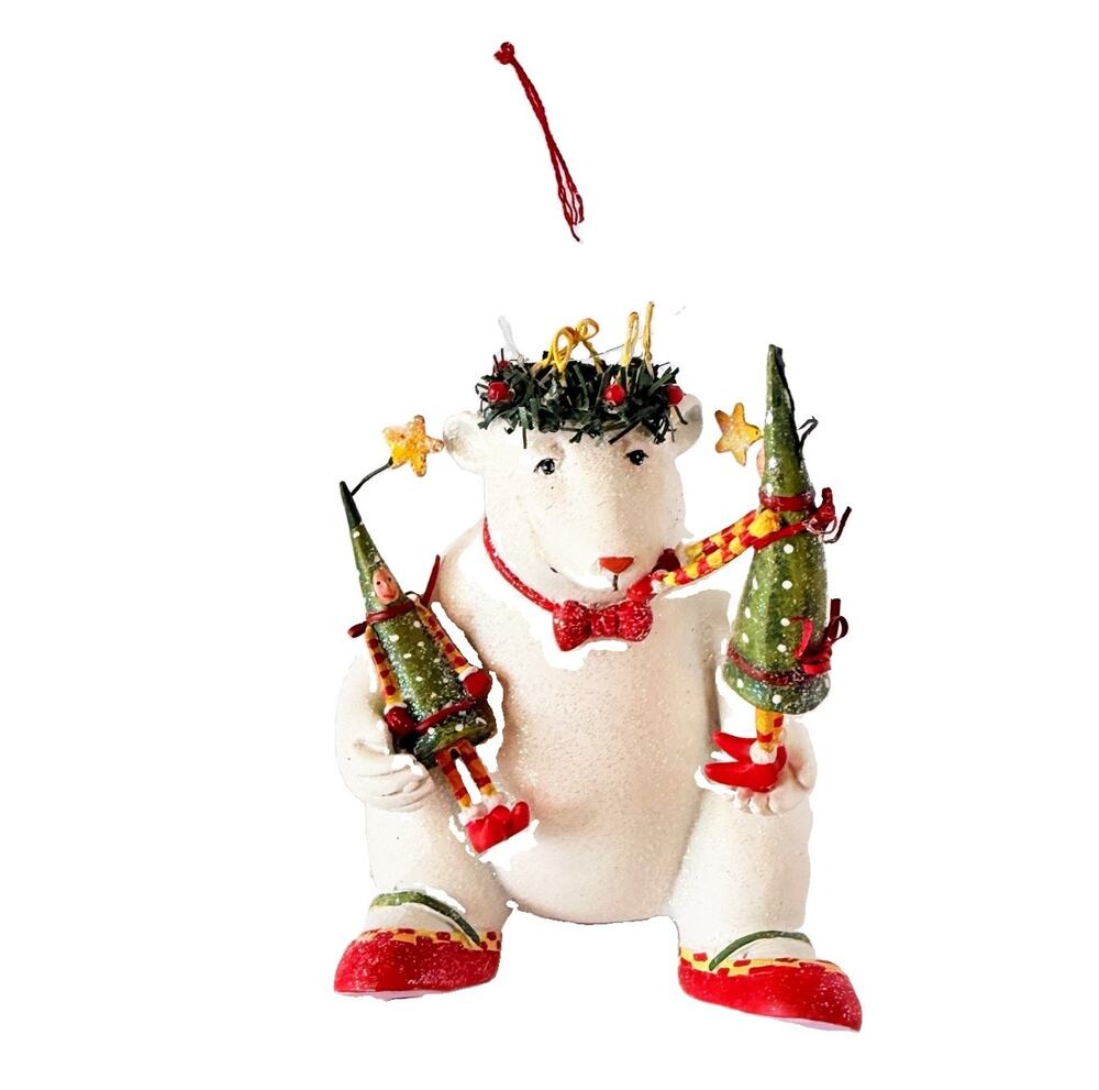 Dept 56 Patience Brewster Christmas Krinkles Polar Bear Ornament 2005